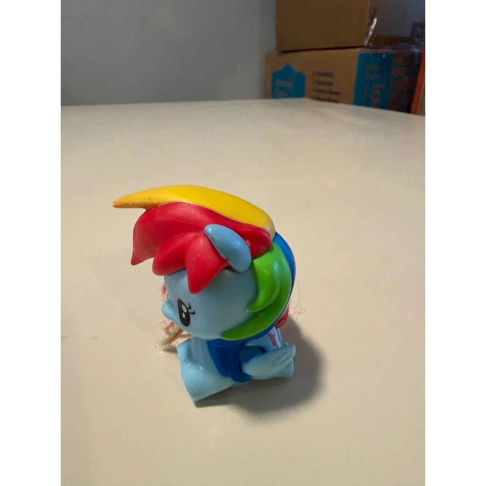 My Little Pony Rainbow Dash 2018 McDonalds Happy Meal Toy Blue Figure 3 Inch